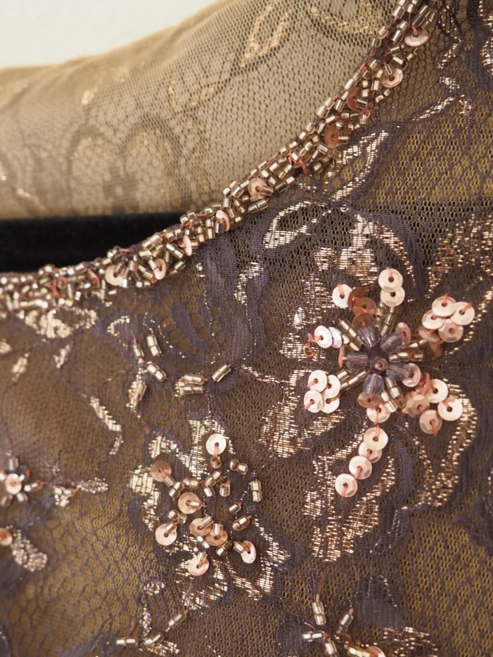 Sue Wong Nocturne Sleeveless Lace Dress sz 8 - Picture 5 of 8